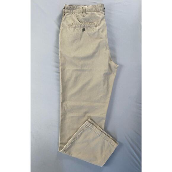 Quiksilver Vintage Flat Front Casual Chino Pants. Perfectly Faded Greige, 38X32 - Picture 2 of 9